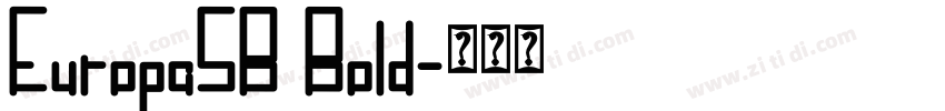 EuropaSB Bold字体转换